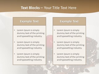 Baked Fruit Gourmet PowerPoint Template