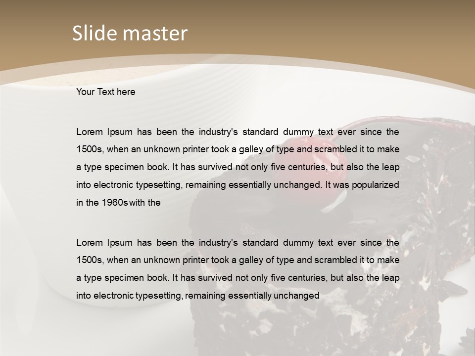 Napkin Sweet Tart PowerPoint Template