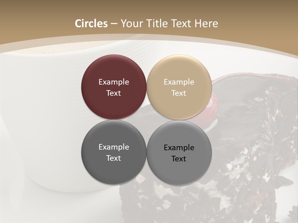 Napkin Sweet Tart PowerPoint Template