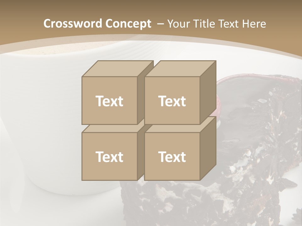 Napkin Sweet Tart PowerPoint Template