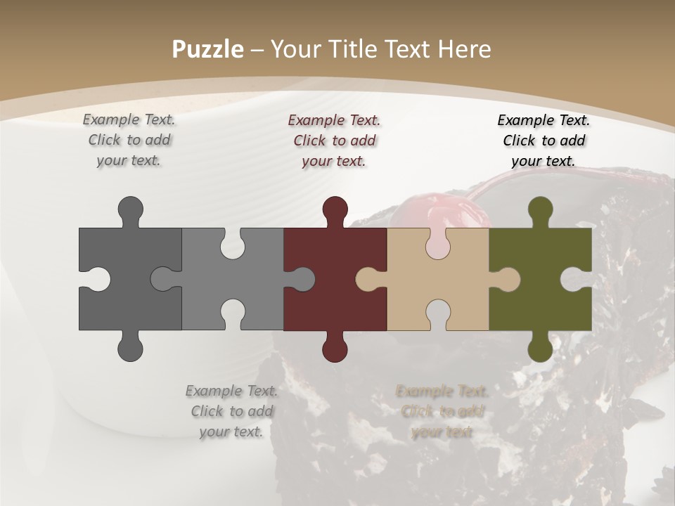 Napkin Sweet Tart PowerPoint Template