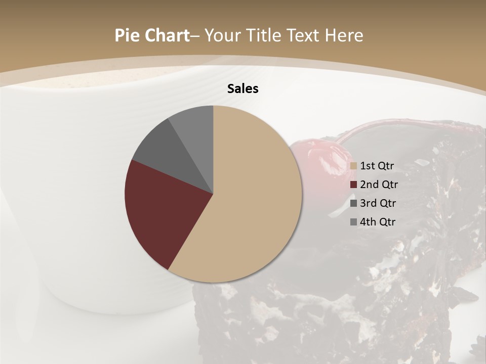 Napkin Sweet Tart PowerPoint Template