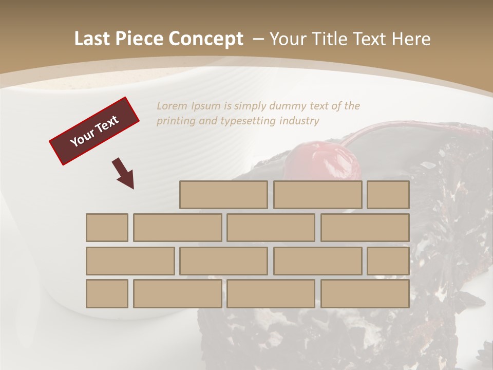 Napkin Sweet Tart PowerPoint Template