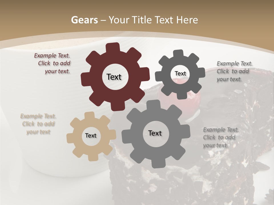 Napkin Sweet Tart PowerPoint Template