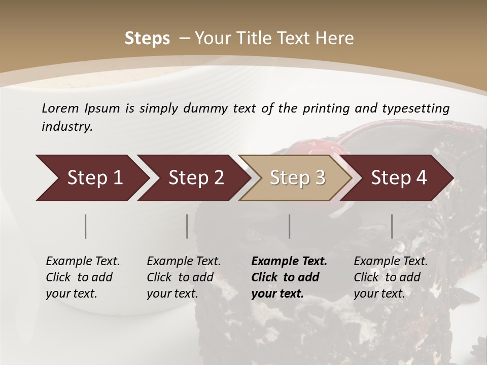 Napkin Sweet Tart PowerPoint Template