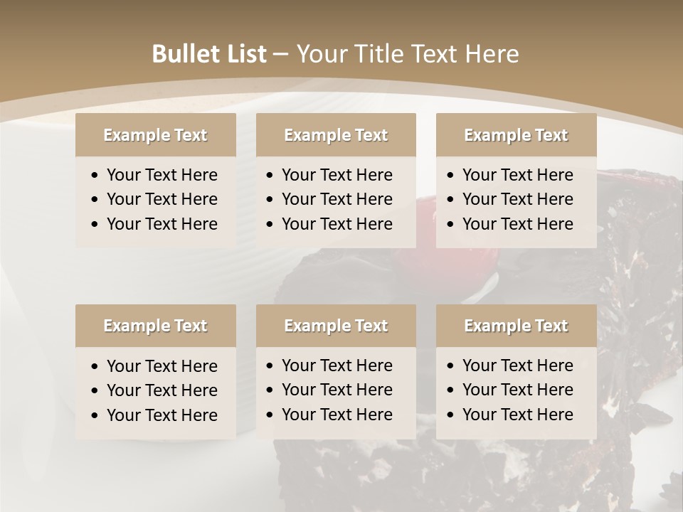 Napkin Sweet Tart PowerPoint Template