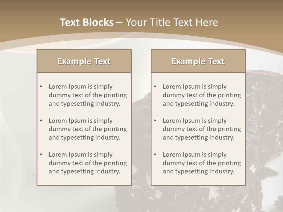 Napkin Sweet Tart PowerPoint Template