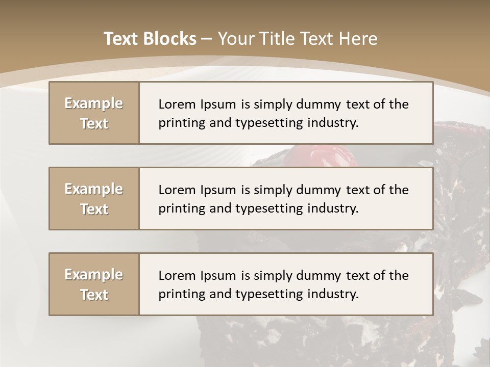 Napkin Sweet Tart PowerPoint Template