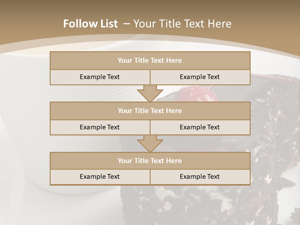 Napkin Sweet Tart PowerPoint Template