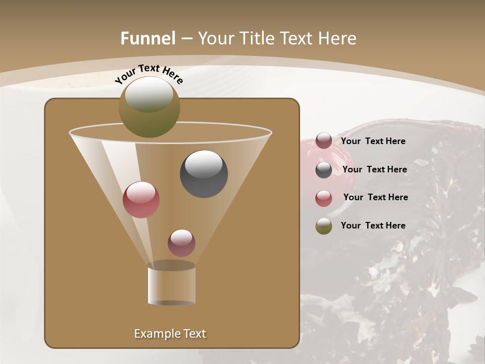 Napkin Sweet Tart PowerPoint Template