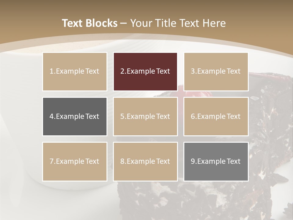 Napkin Sweet Tart PowerPoint Template