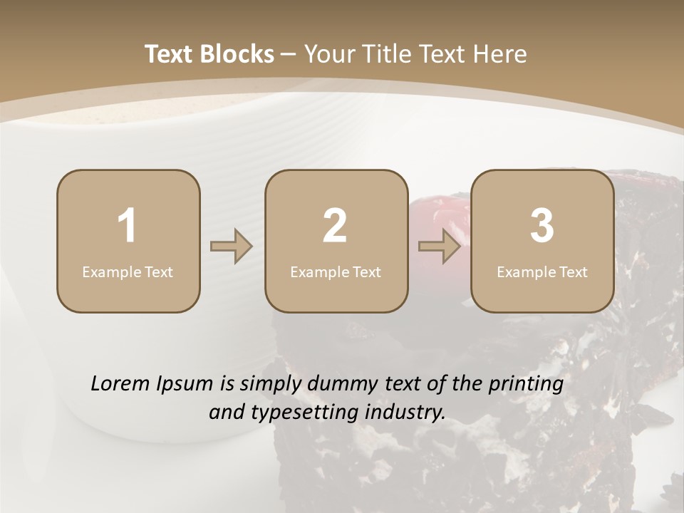 Napkin Sweet Tart PowerPoint Template
