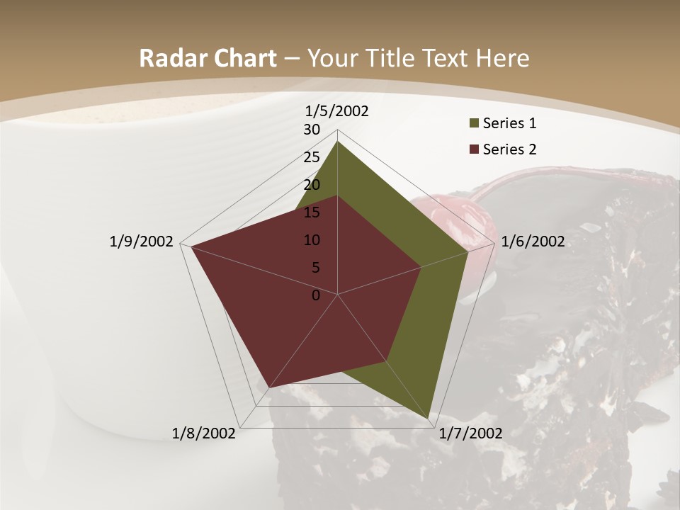 Napkin Sweet Tart PowerPoint Template