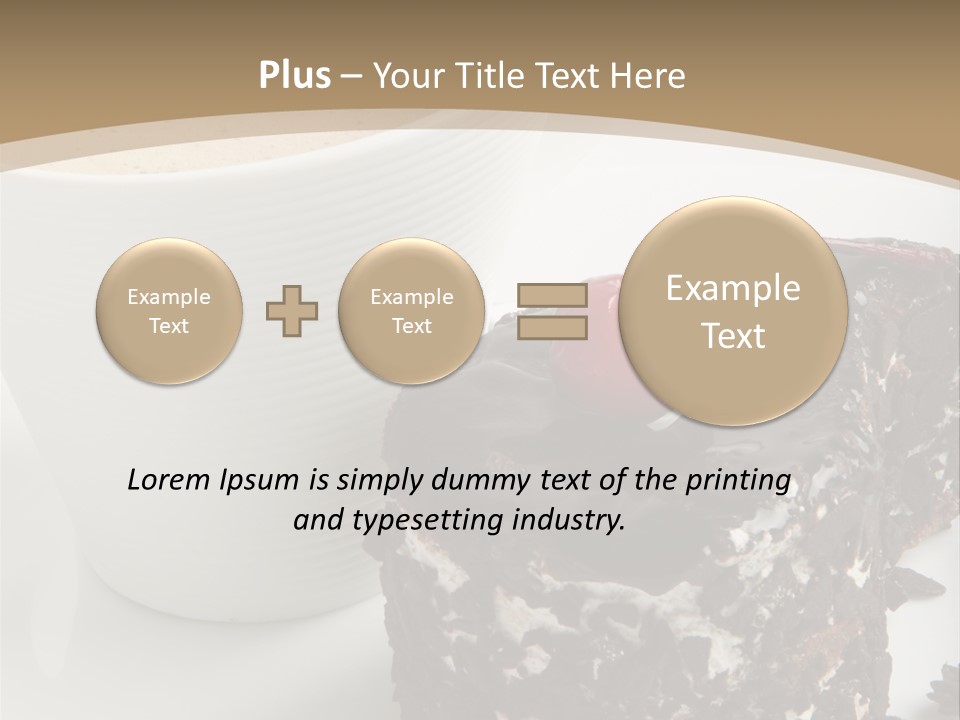 Napkin Sweet Tart PowerPoint Template