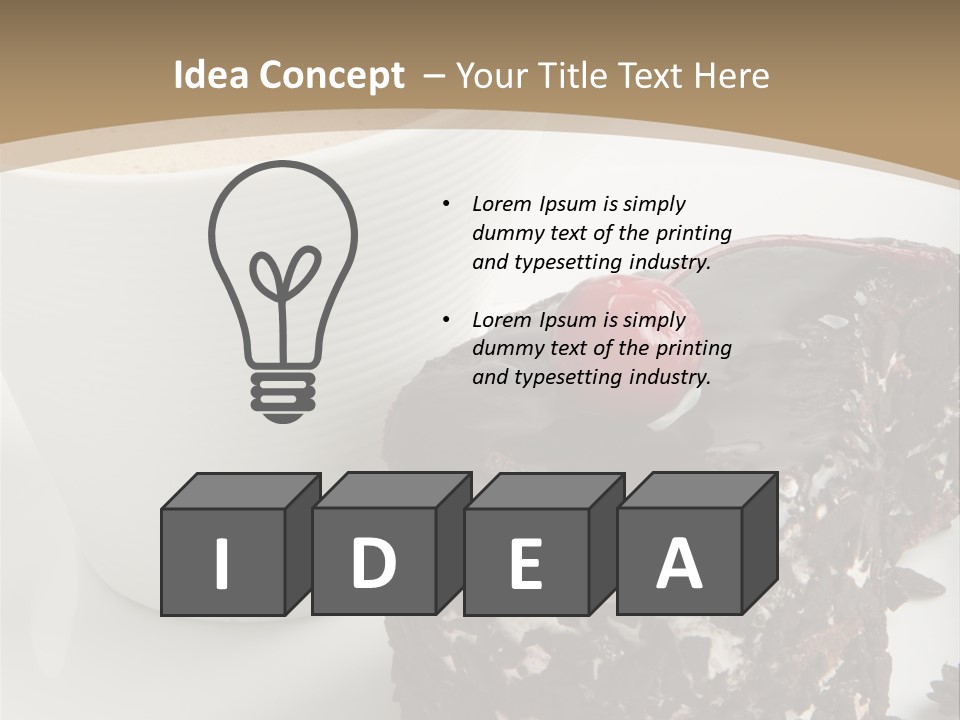 Napkin Sweet Tart PowerPoint Template