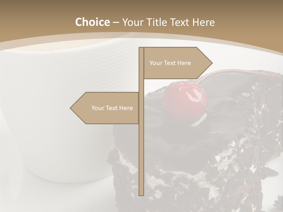 Napkin Sweet Tart PowerPoint Template