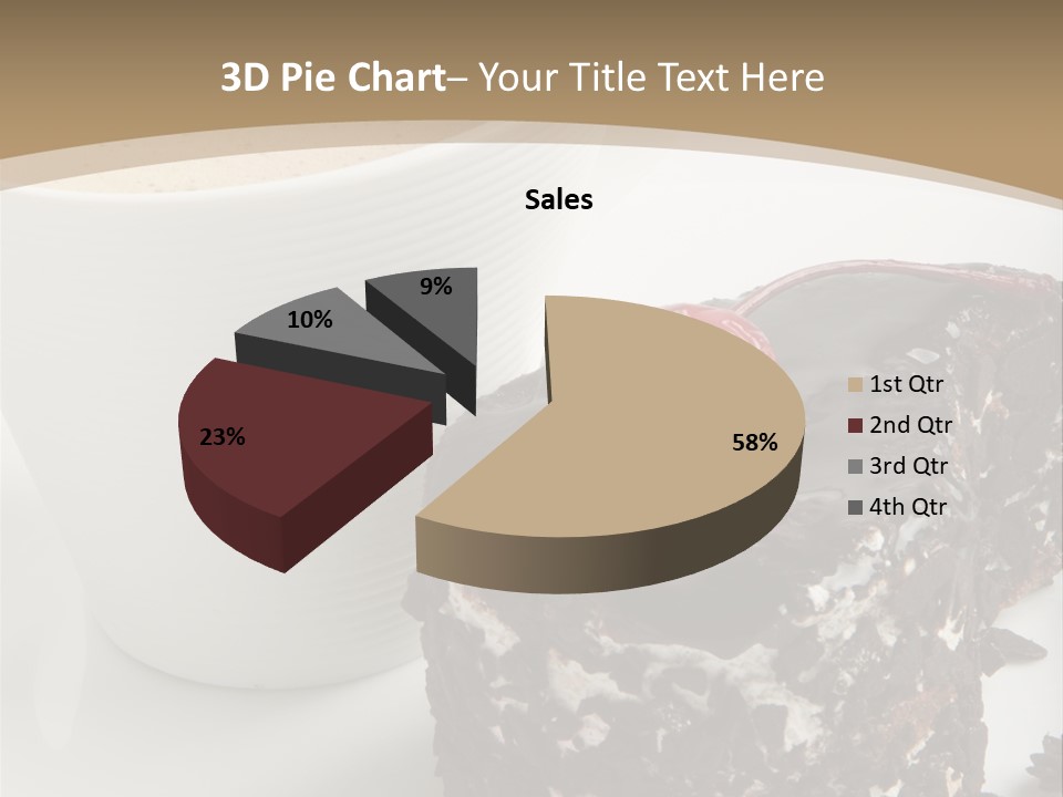 Napkin Sweet Tart PowerPoint Template