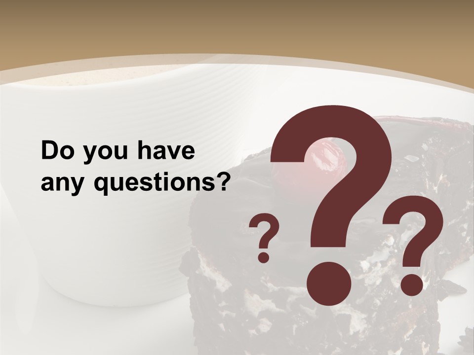 Napkin Sweet Tart PowerPoint Template