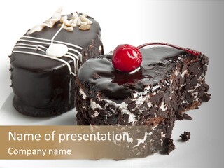 Drops Vegetarian Raspberry PowerPoint Template