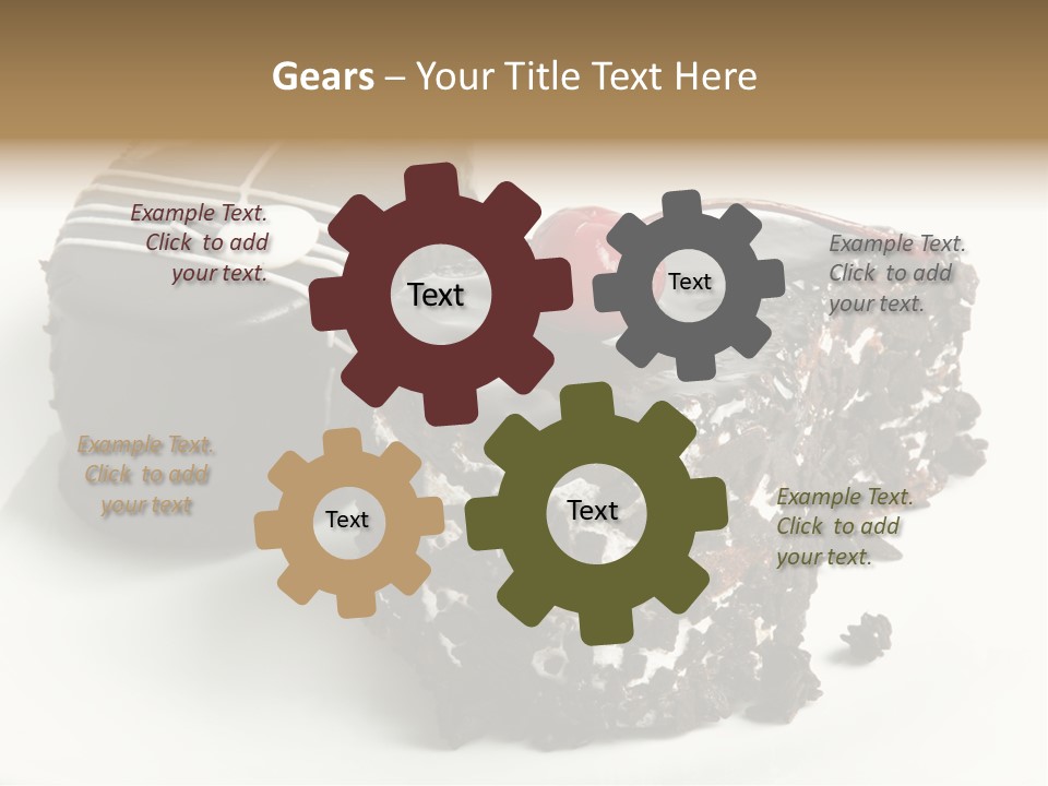 Drops Vegetarian Raspberry PowerPoint Template