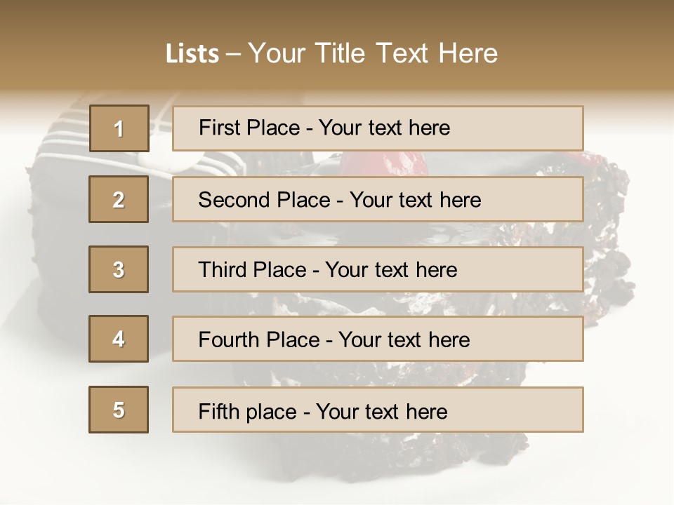 Drops Vegetarian Raspberry PowerPoint Template