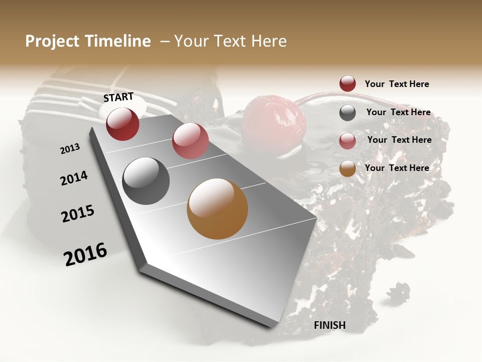 Drops Vegetarian Raspberry PowerPoint Template