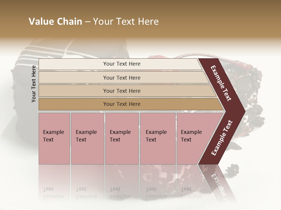 Drops Vegetarian Raspberry PowerPoint Template