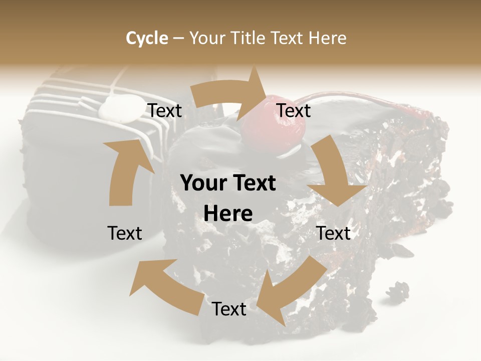Drops Vegetarian Raspberry PowerPoint Template