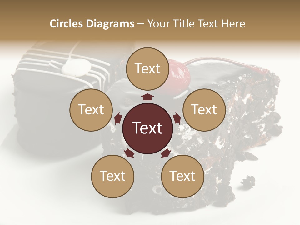 Drops Vegetarian Raspberry PowerPoint Template