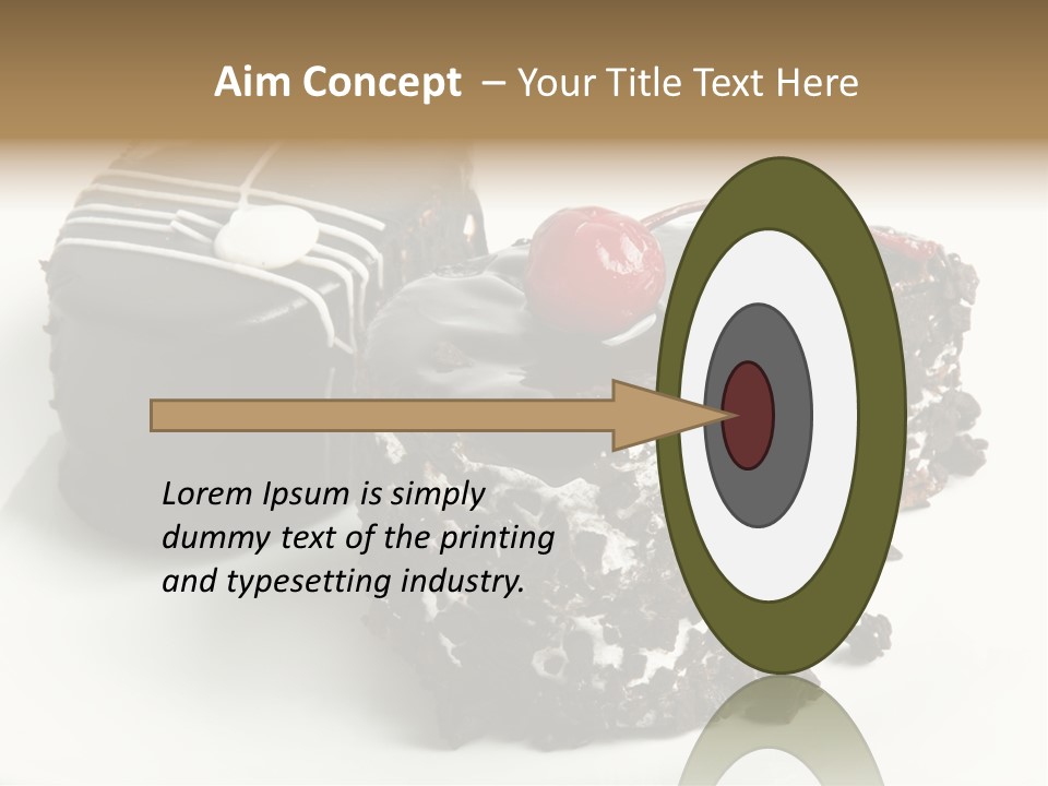 Drops Vegetarian Raspberry PowerPoint Template