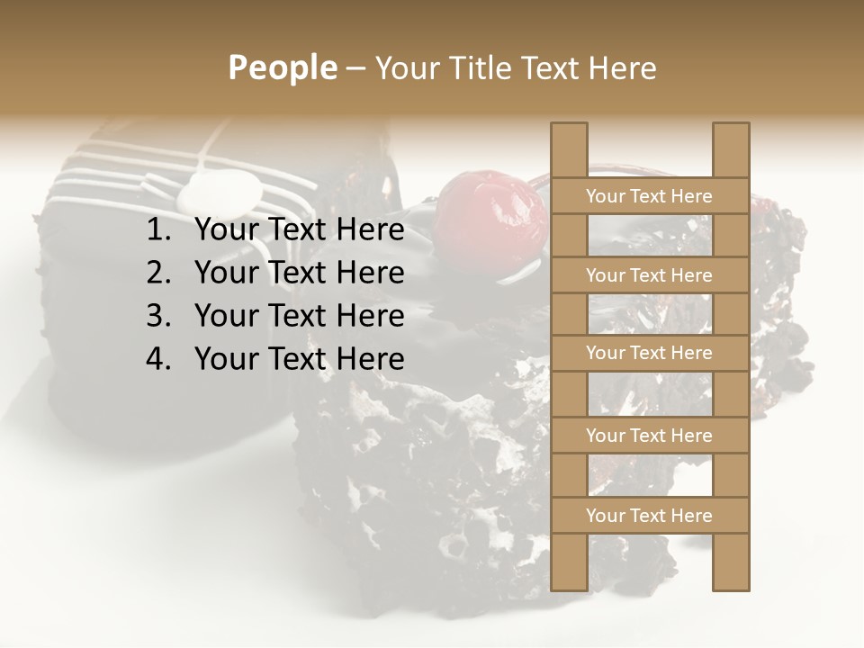 Drops Vegetarian Raspberry PowerPoint Template