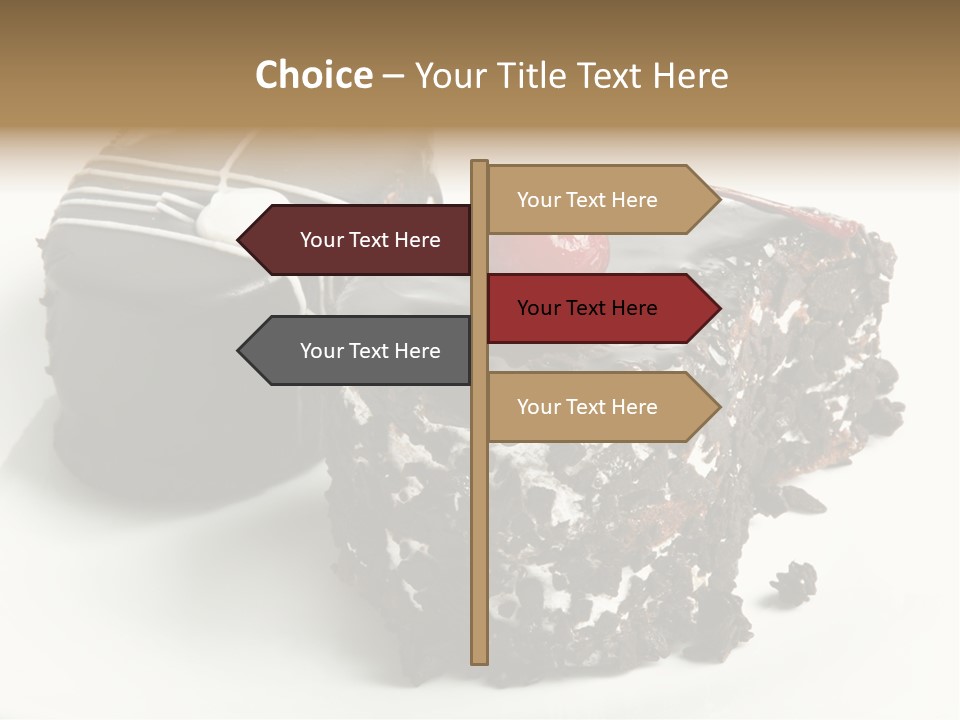 Drops Vegetarian Raspberry PowerPoint Template