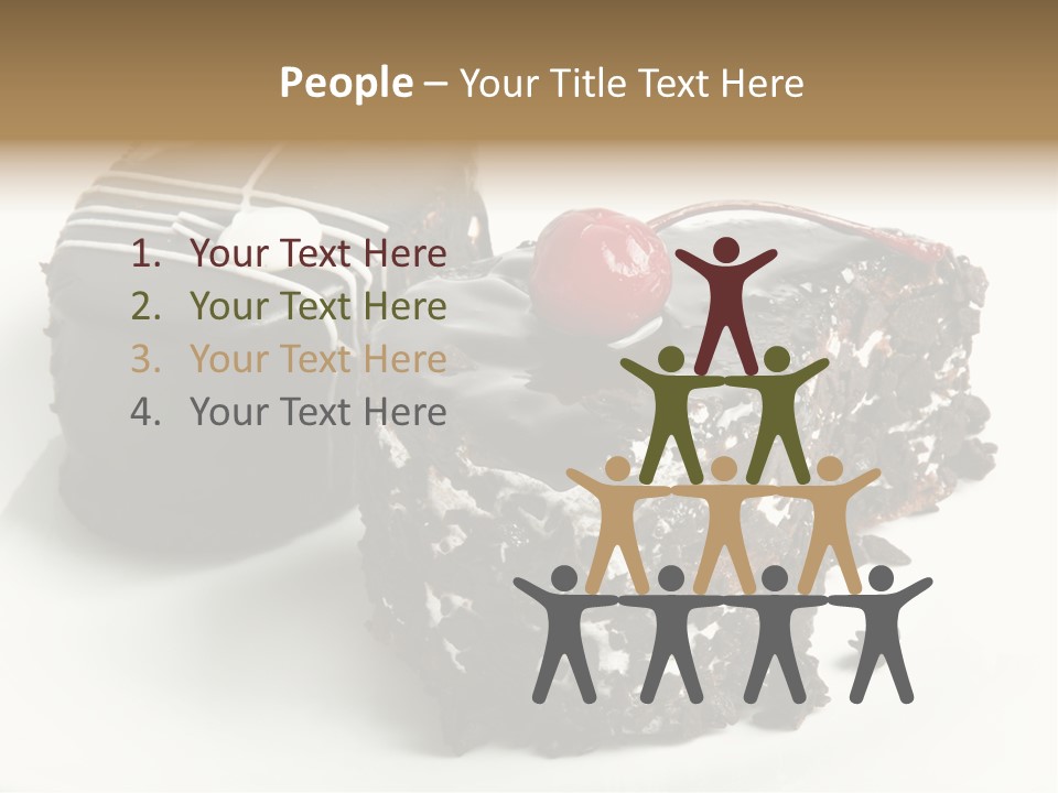 Drops Vegetarian Raspberry PowerPoint Template