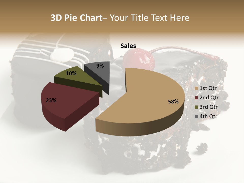 Drops Vegetarian Raspberry PowerPoint Template