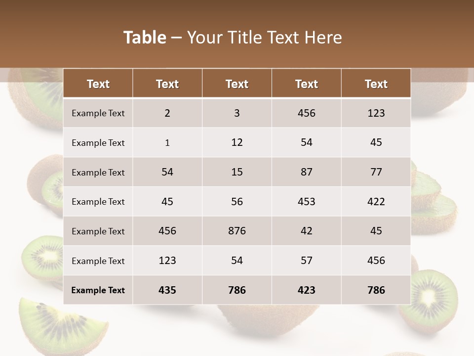 Food Organic Collection PowerPoint Template