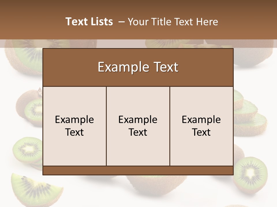 Food Organic Collection PowerPoint Template