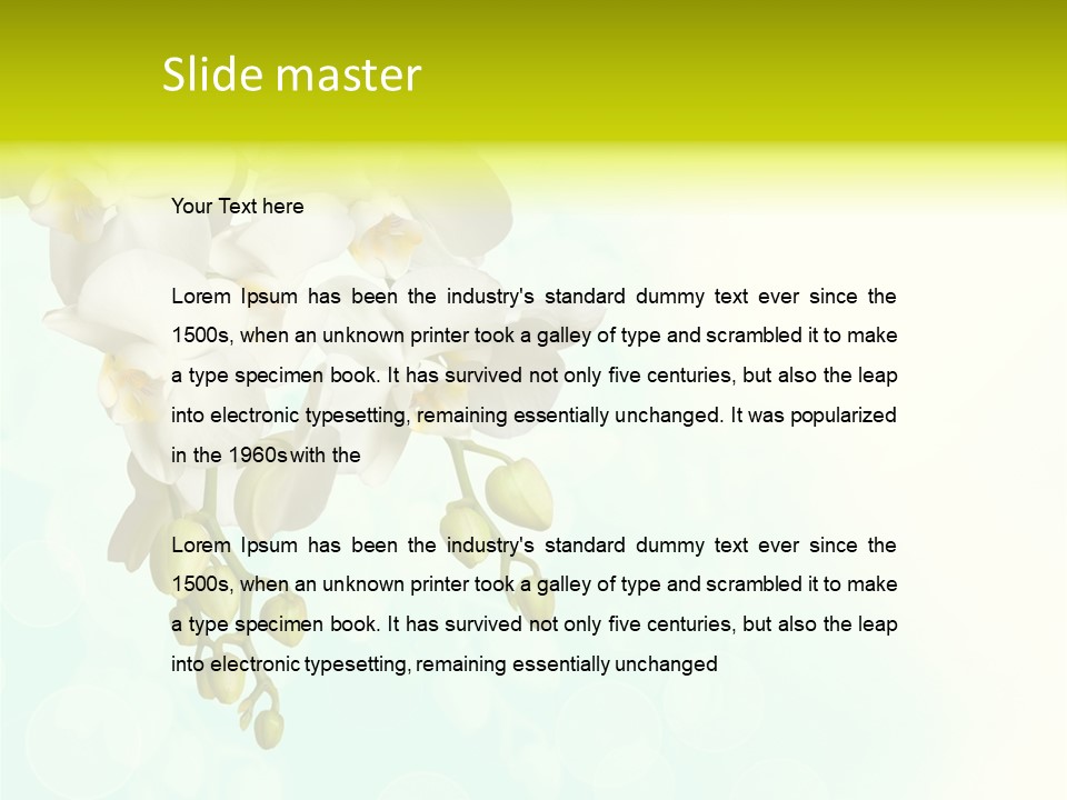 Exotic Flora Plant PowerPoint Template