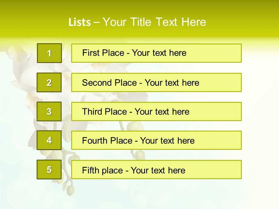 Exotic Flora Plant PowerPoint Template