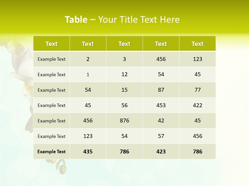 Exotic Flora Plant PowerPoint Template