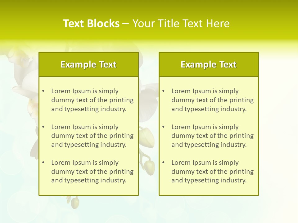 Exotic Flora Plant PowerPoint Template
