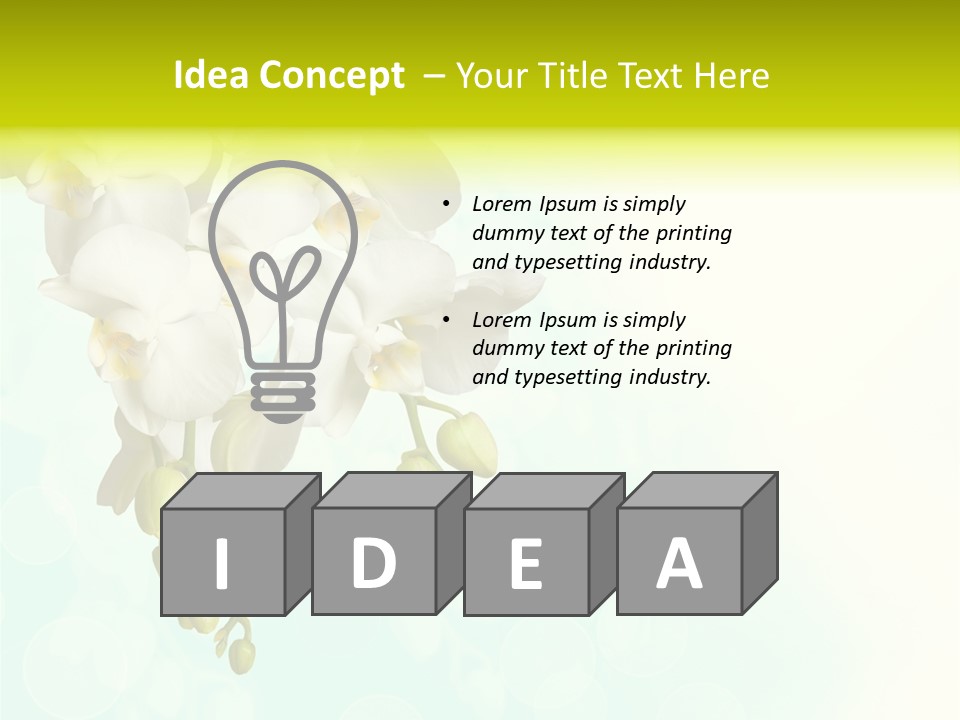 Exotic Flora Plant PowerPoint Template