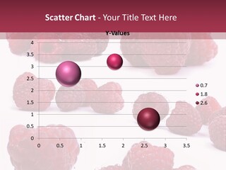 Drops Vegetarian Raspberry PowerPoint Template