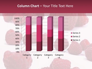 Drops Vegetarian Raspberry PowerPoint Template