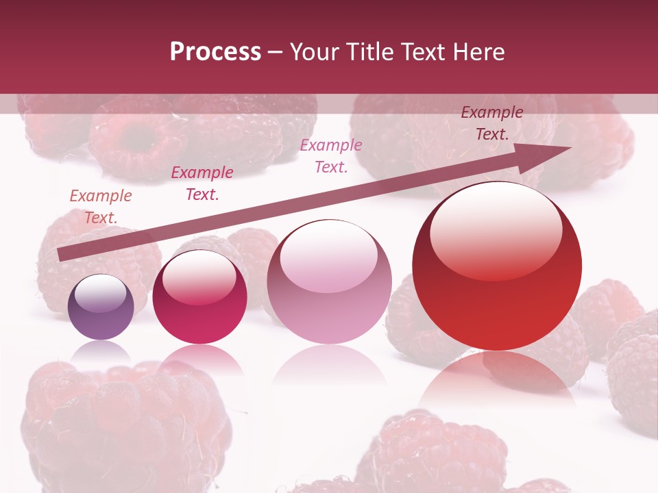Drops Vegetarian Raspberry PowerPoint Template