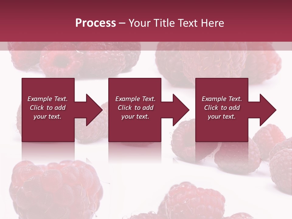 Drops Vegetarian Raspberry PowerPoint Template