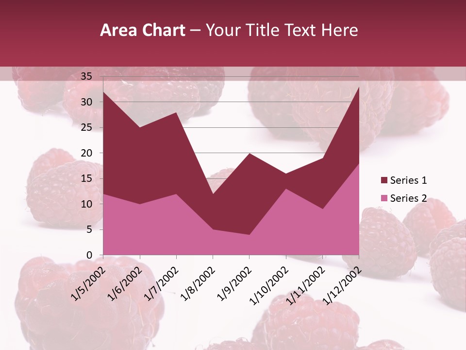 Drops Vegetarian Raspberry PowerPoint Template