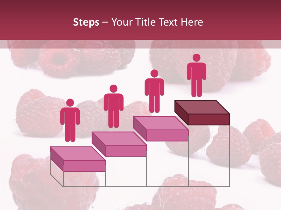 Drops Vegetarian Raspberry PowerPoint Template