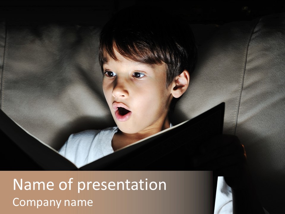 Male Education Curiosity PowerPoint Template