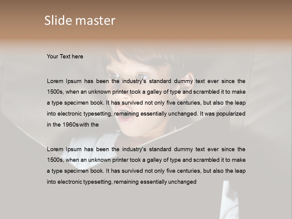 Male Education Curiosity PowerPoint Template