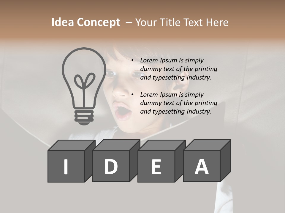 Male Education Curiosity PowerPoint Template